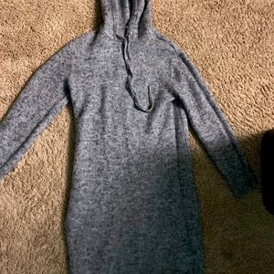 Grey sweater dress